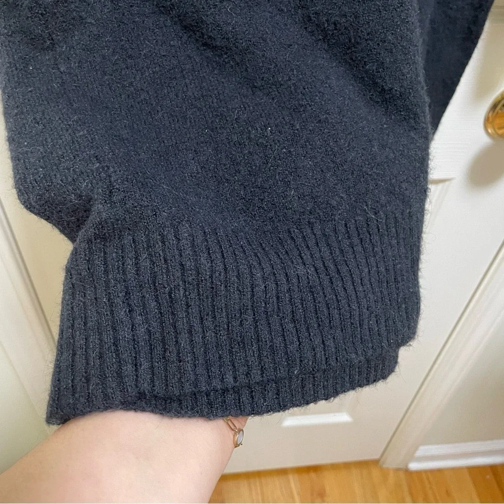 JCrew Black Turtle Neck sweater Dress in Super soft yarn M